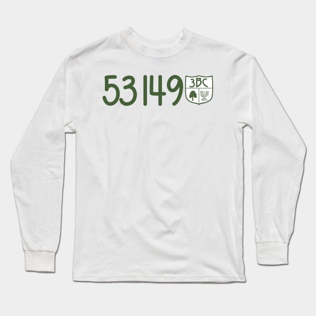 Camp Beber Zip Code Long Sleeve T-Shirt by hcohen2000